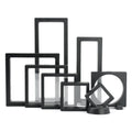 Wholesale Clear PE Film Suspension Case Plastic Custom Large 3D Floating Frame Jewelry Ring Display Holder Box Packaging Joyeria