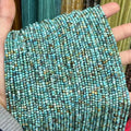3mm Round Gemstone Beads Natural Hubei Turquoise for Jewelry Making for Necklaces and Bracelets Accessories