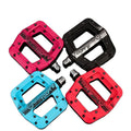 Mountain Bike Pedal Nylon Fiber Cycling Sealed Bearing Large Surface Pedals Non-Slip 9/16 Inch MTB Bicycle Platform Flat Pedals