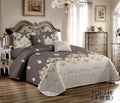 New Design 2022 King & Queen Size Floral Pattern Quilted Microfiber 100% Polyester Bedspreads Bedding Sets Home Use 200TC