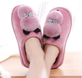 Women's Winter Slippers Cute Cartoon Cat Women Warm Plush Woman Slip on Flat Female Soft Shoes Ladies House Shoe MegaBDM
