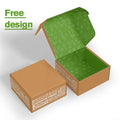 Recycled B Flute MOQ 500pcs FSC Certificate Two Sides' Printing Free Design Customer's Logo Strong Mail Box