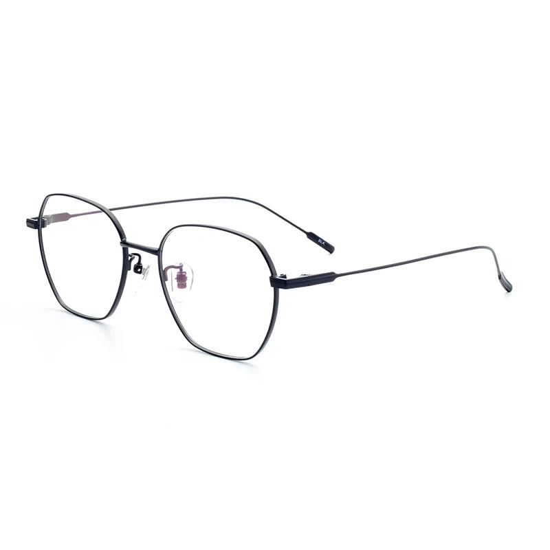 Vintage Beta Titanium Lightweight Oval Diamond Full Rim Blue Light Optical Glasses