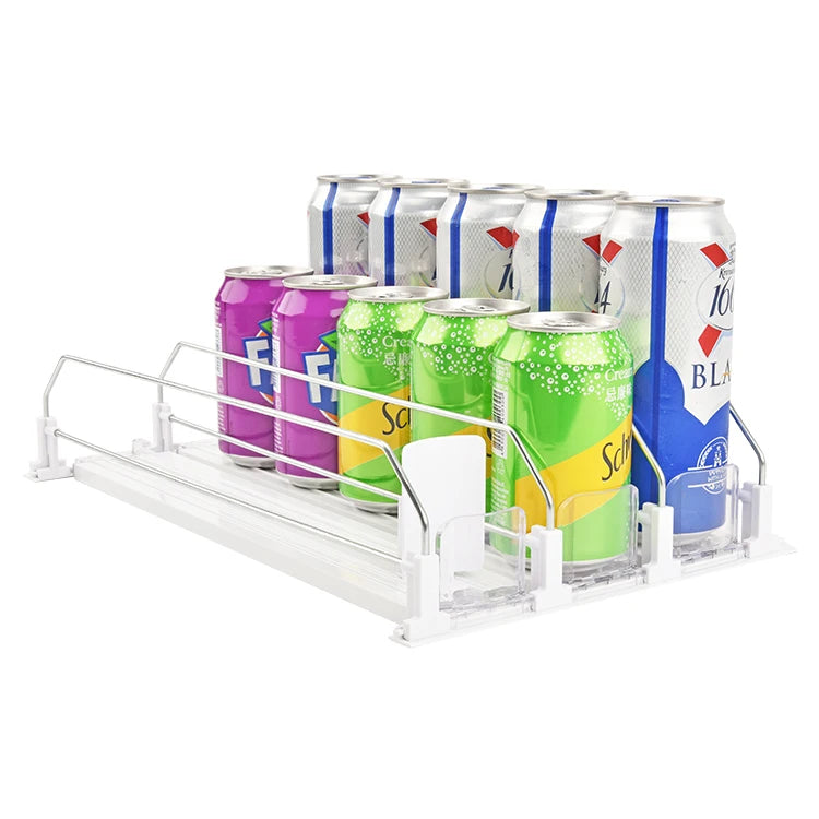 Canned Drink Shelf Pusher Tray Automatic Beverage Pusher for Fridge MegaBDM