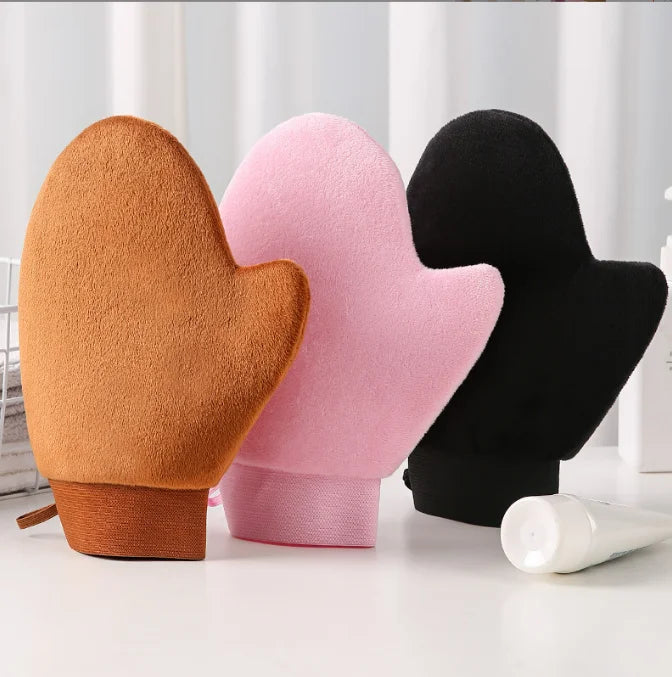 Double Sided Fake Tan Applicator Washable Waterproof Tan Mitt for Self Tanning