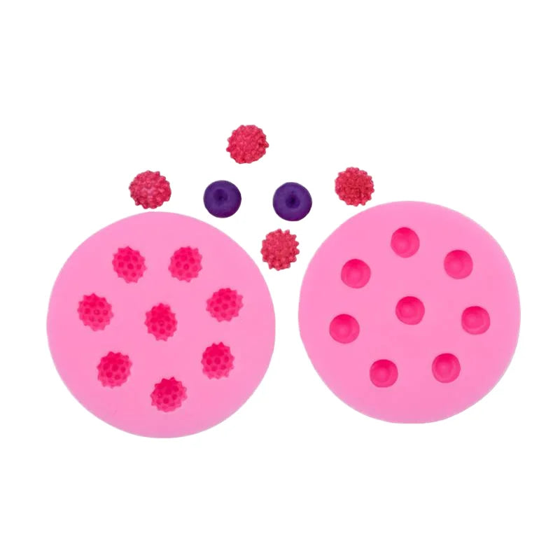 DIY Three-dimensional Raspberry Blueberry Mulberry Raspberry Silicone Mold Handmade  Fondant Cake Decoration