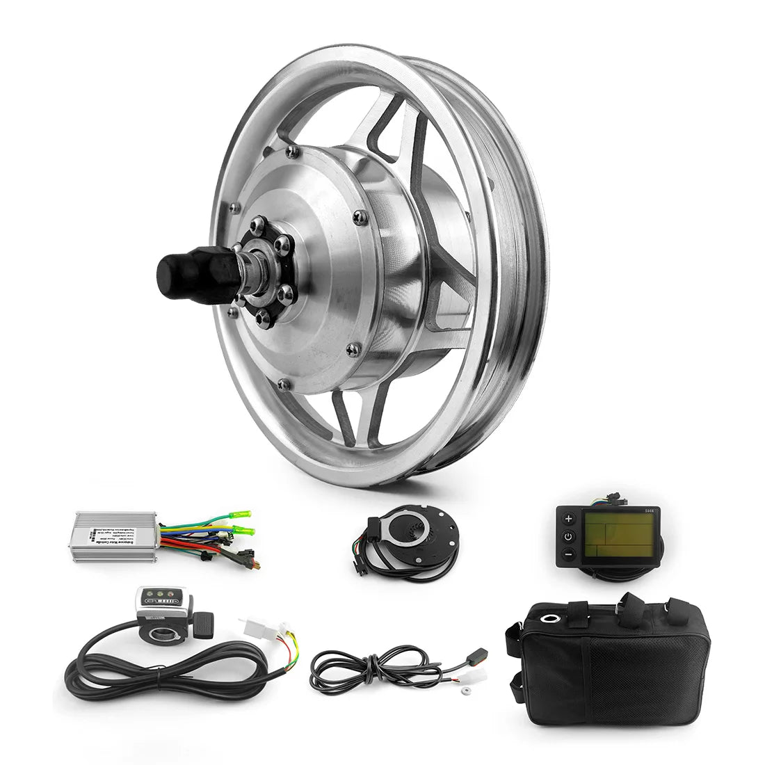L-faster 250w 24v 12 Inch Front Wheels Brushless Direct Hub Motor Electric Bicycle Ebike-kit