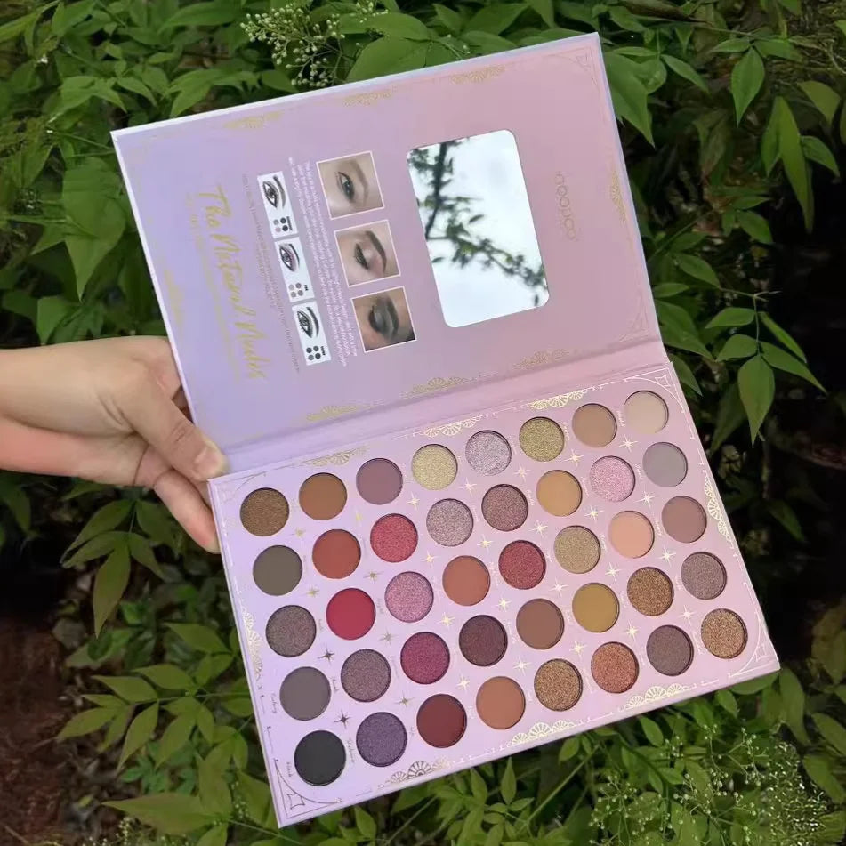Hot Selling 40 Color Earth Tone Sweatproof Eyeshadow Palette Matte Shimmer Multi-Color Makeup Palette