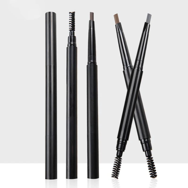 2 in 1 Retractable Natural Mineral Eyebrow Enhancers Pencil Custom 3d Waterproof Makeup Private Label Eyebrow Pen With Brush