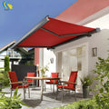 Remote Control Aluminum Retractable Awning for Gardens Outdoors Balconies and Courtyards As Garage/awning.