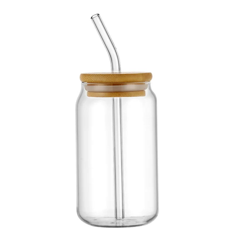 Juice Cola Cup With Straw Glass Tumbler Water Mug