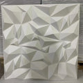 Matte White 50cm*50cm PVC 3D Wall Panel Interior Wall Decor 3D Textured Wall Panels Board for Apartment Hotel Decoration