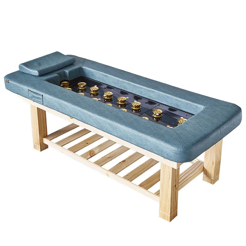 New Arrival Equipment Moxa-wool Moxibustion Massage Table Beauty Facial Bed