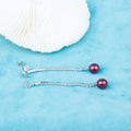 E030610 S925 Pearl Earring 925 Sterling Silver DIY 7-8mm Natural Freshwater Pearl Stud Earring for Women