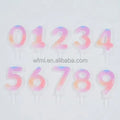 Wholesale Price Customized Design Party Colorful Birthday Cake Number Candles for Easter New Year Home Decoration & Bars