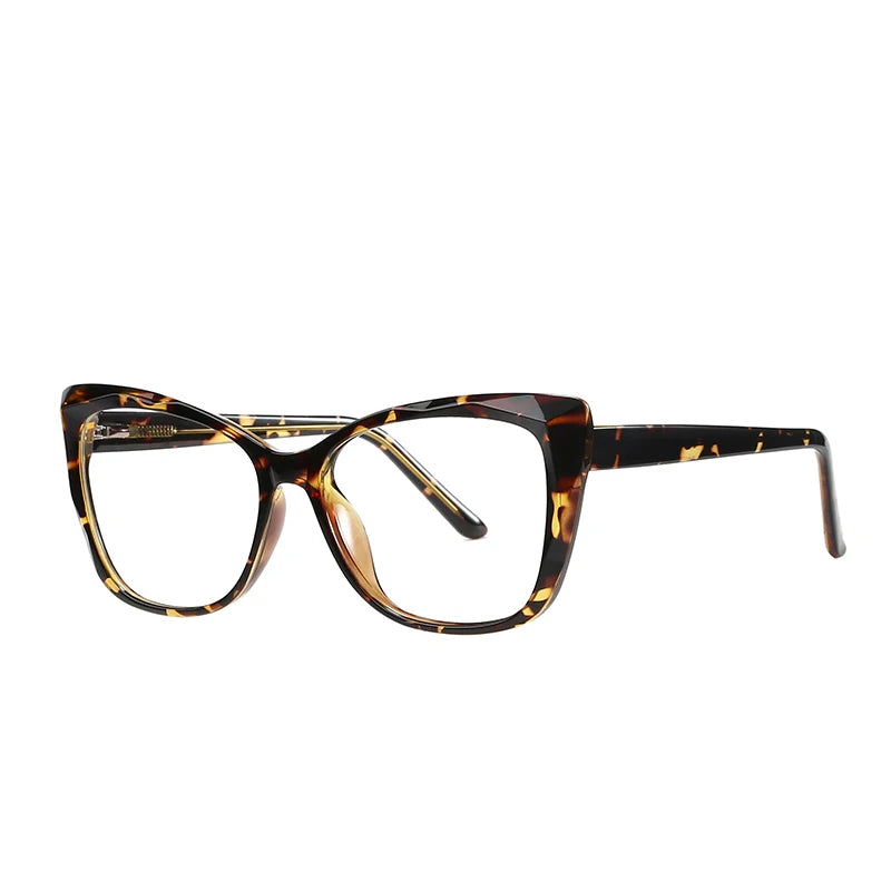 TR90 Fashionable Full Rim Optical Eyeglasses Women's Blue Light Blocking Spectacles Frame Custom Myopic Lens