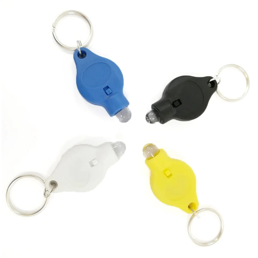 Giveaways Plastic Led Light Keyring Flashlight llaveros UV Light Wholesale Keychains Custom Logo LED Keychain Flashlight