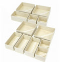 Modern 6-Piece Foldable Fabric Dresser Drawer Organizers New Style Underwear Sock Divider Storage Containers Rectangle Injection
