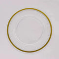 Transparent Plastic Main Plate for Wedding Hotels Parties Eco-Friendly for Foreign Trade Hot Stamping Process 100pcs
