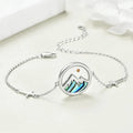 Wholesale Stainless Steel Bracelet with Shell Women Mustard Seed Charms Bracelet Titanium Jewelry