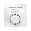 Abiding Heart Shaped Birthstone Letter 925 Sterling Silver Fashion Jewelry Adjustable Bracelet Women for Bridal