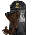 Wholesale & Super Convenient Hair Storage Bags Non Woven PVC Window Hair Extensions Storage Wig Packaging Bag With Hanger