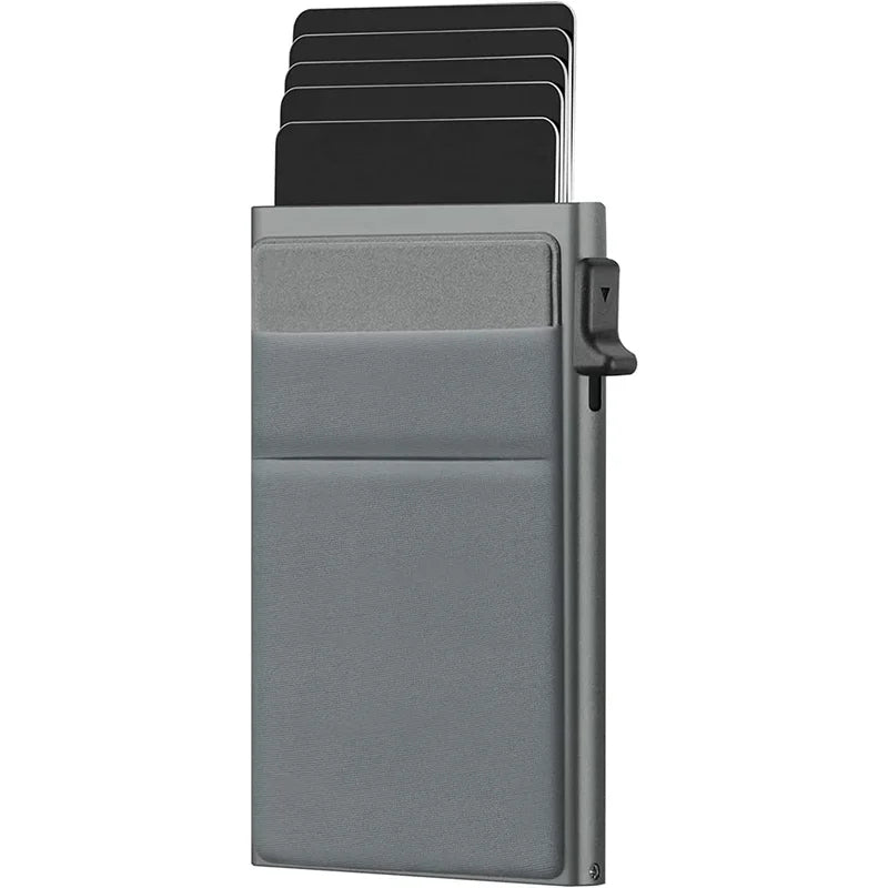 Wholesale Automatic Pop up Slim Aluminum RFID Blocking Credit Card Holder Aluminum Wallet