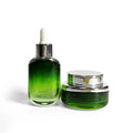 Luxury 30ml 50ml Empty Glass Dropper Bottle and Cream Jar Cosmetic Packaging for Face Cream and Hair Oil Serum