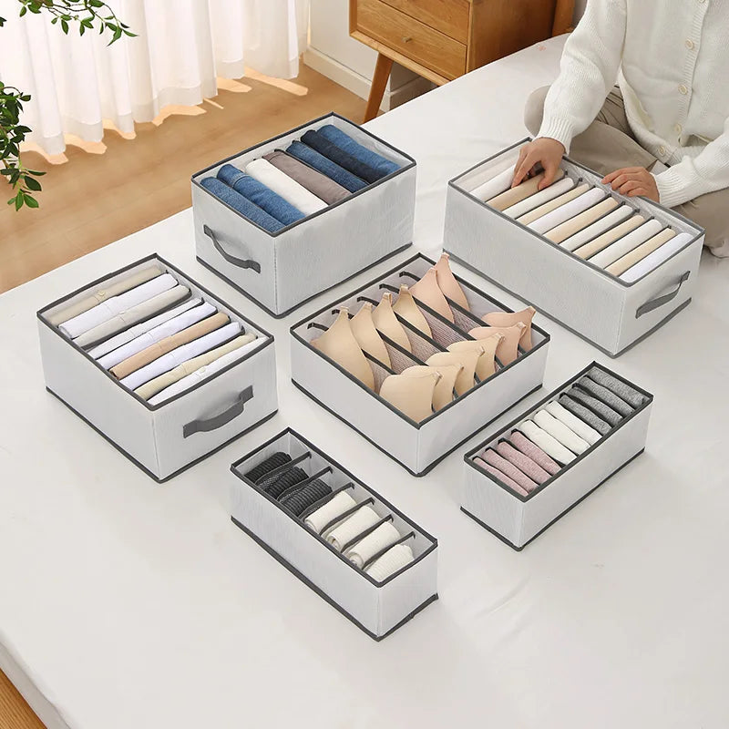 Hot Selling Foldable Closet Storage Organizer Washable Wardrobe Drawer for Jeans Underwear Clothes-Multifunctional Storage Box