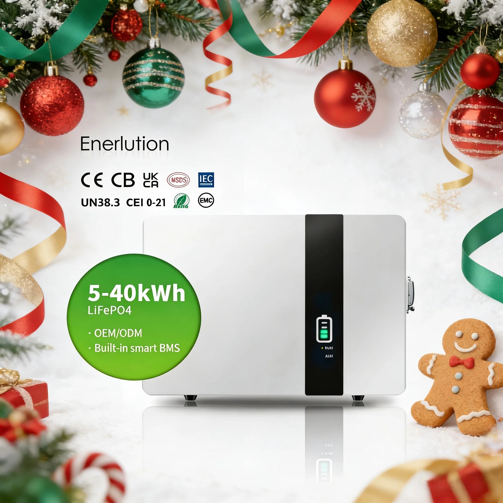 EU Warehouse Lithium Battery 5kWh Electricity Storage Battery 51.2V 100Ah Deep 90% DOD for Solar Energy Storage Solution