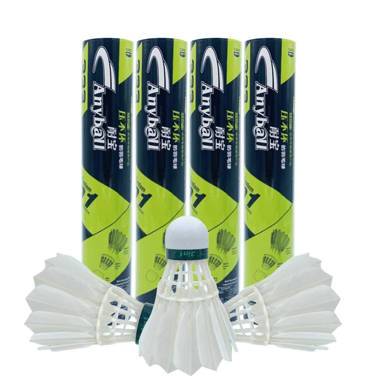 Anyball 333 Durable Badminton Items High Quality Feather 3in1 Hybrid Super Cost Performance Badminton Shuttlecock