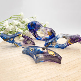 Space Moon Star Resin Book Press Thumb Page Holder Reader Gift Bookmark Reading Aid Gift