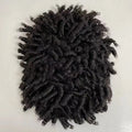 Afro Curl Toupee for African Black Men Human Hair Transparent Lace Man Balding Mens Hair Unit 8x10inch Male Hair 1/1b Stock
