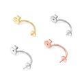 Stud Earrings Back Accessories 925 Sterling Silver Earring Plugs Pearl Diy Earplugs
