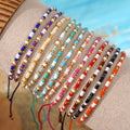 2025 Bohemian Style Adjustable Bracelet Colorful Seed Beads Glass Beaded Jewelry for Women Anniversary Gift Friendship Jewelry