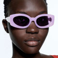 STORY STY3656N 2024 Brand Designer Sun Glasses Y2K Jelly Purple Green Festival Party Oval Rectangle Vintage Sunglasses Women Men