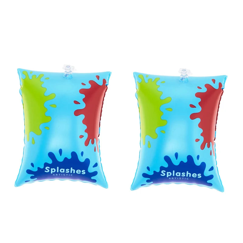 New Design Inflatable Graffiti Art Swim Armbands Painting Design Swim Arm Floats for Kids and Adults
