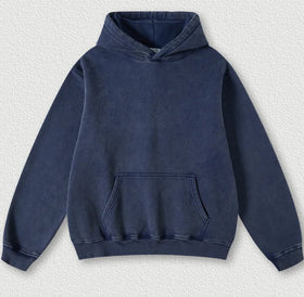 Washed Color Hoodies 355g Fleece Hoodies 42% Cotton Design Own Logo Colorful Men's Long Sleeve Wear Hoodies