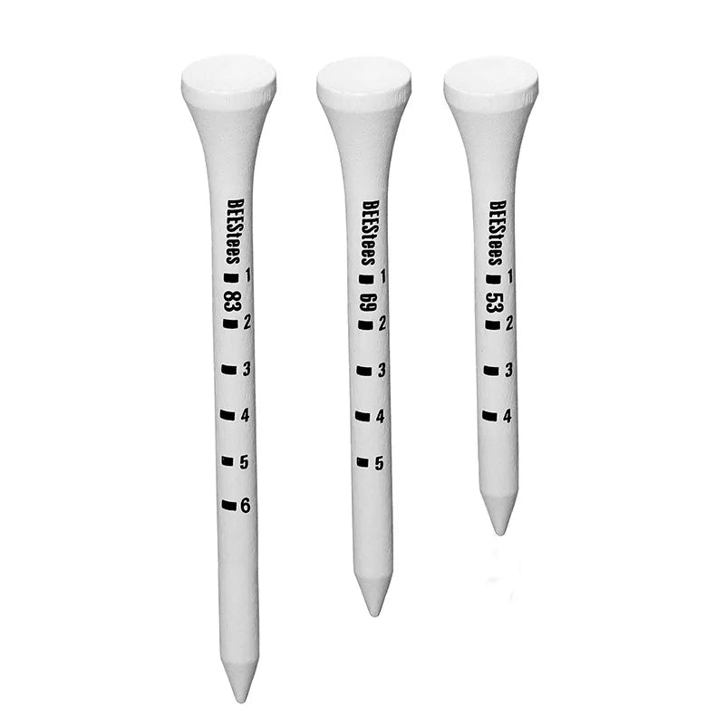 100% Natural Custom logo Hardwood Wooden Tees Durable logo Printed Wood Golf Tees Factory