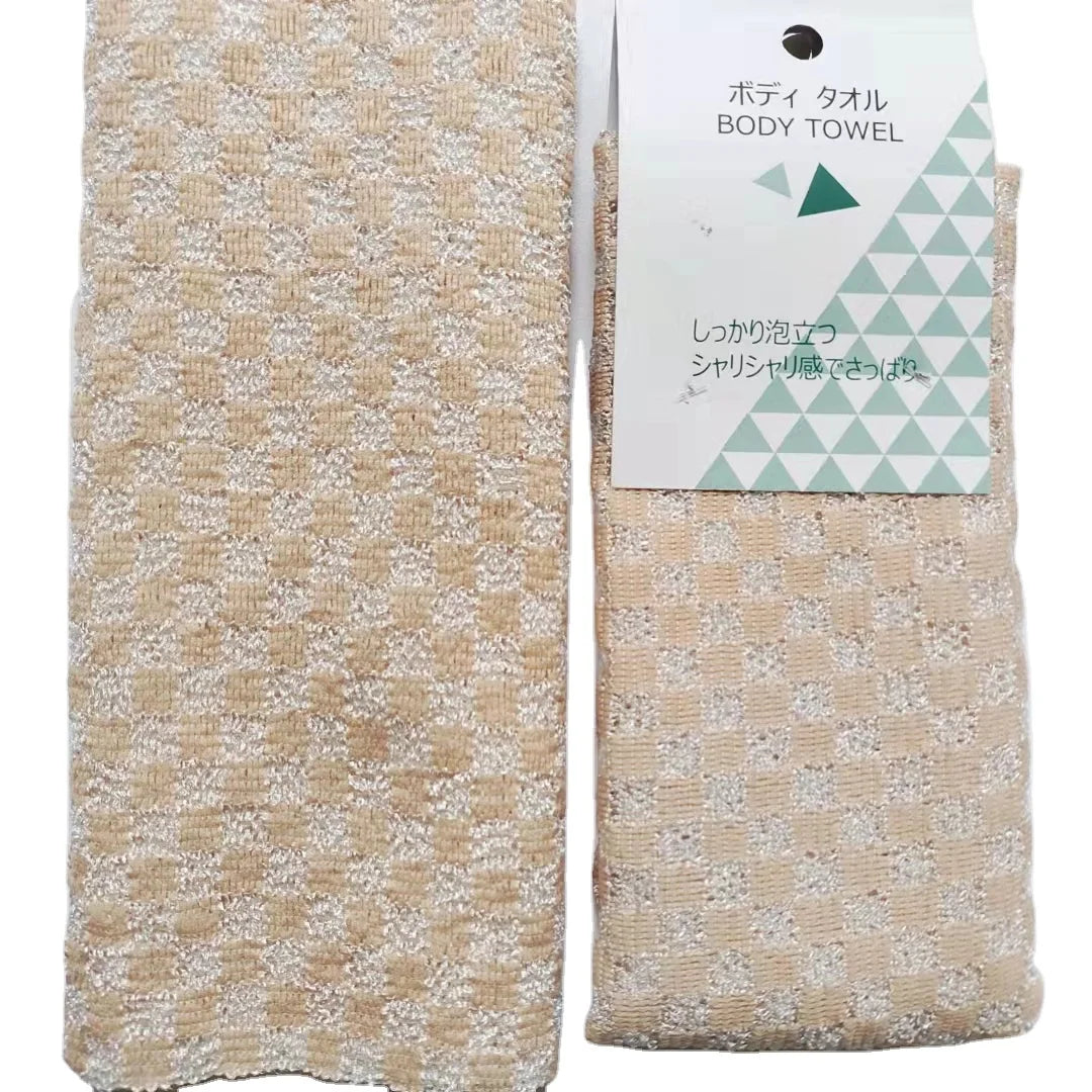 Cheap Price Hot Selling Japanese Body Scrubbing Brush Exfoliating Back Scrubber Bath Body Wash Towel