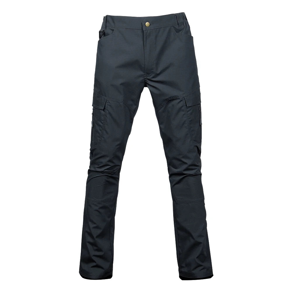 Newly Designed Six Pocket Tactical Cargo Pants Men Cotton Canvas Plus Size Casual Outdoor Pants Printed Logo Six-Pocket Straight