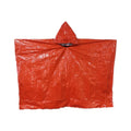 Portable Reflective First Aid Raincoat Poncho Lightweight Emergency Survival Warming Rain Poncho for Outdoor Hiking