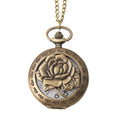 Wholesale 16 New Style Classic Antique Copper Quartz Pocket Watch Chain Necklace for Gift