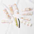 New Design Fashion Elegant Opal Hairpin Hair Grip Side Clip Hair Accessories Duckbill Clip