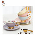 Ceramic Coffee Mugs Nordic Cup and Saucer Set Turkish Tea Set Milk Tea Coffee Cups Saucer