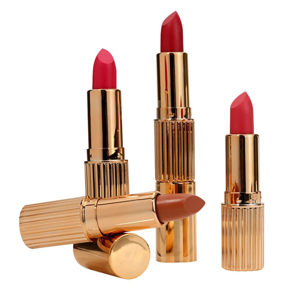 Custom Logo Lipsticks Matte Lip Makeup Lipstick Vendor Wholesale Waterproof Natural Matte Lipstick