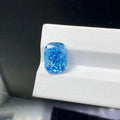 Messi Gems Wholesale IGI Certified Big Carat Cushion Cut 8.1CT VS1 CVD Fancy Intense Blue Lab Grown Diamond