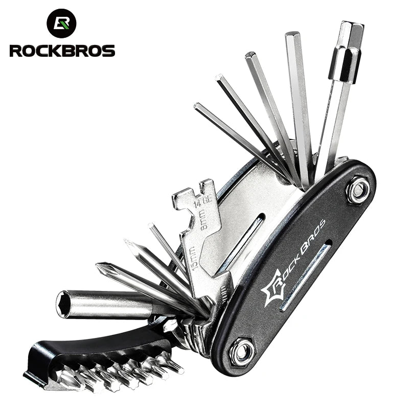 Wholesale 16 in 1 Multifunctional Bike Bicycle Repair Pocket Tool Set Portable Bicycle Multi Tool