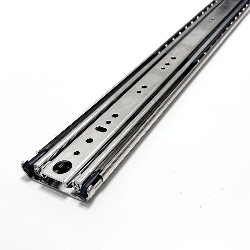 SS2076PT Heavy Duty Slide 304 Stainless Steel Kitchen Slide Corrosion Resistant Three Times Full Extension Load 220KG