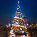 Luxury Large Christmas Decoration Giant Metal Frame  String Light Large Xmas Tree 3D Giant LED Christmas Tree